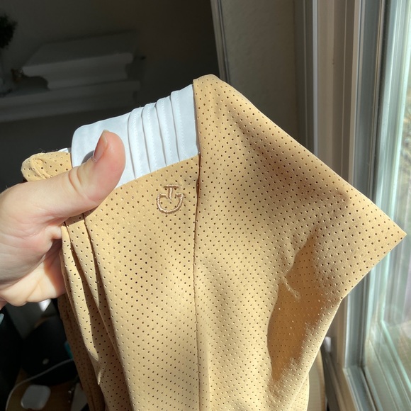 Cavalleria Toscana Tan equestrian show shirt perforated mesh - Picture 5 of 15